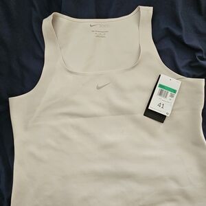 Nike Cream Sleeveless Training Tank